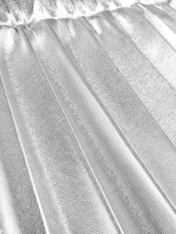 Jupes|Primark Jupe Plissée Métallisée Argent