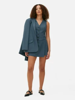 Shorts|Jupes|Primark Jupe-short Ajustée à Coordonner Bleu foncé
