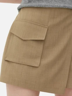 Shorts|Jupes|Primark Jupe-short Utilitaire à Poche Cargo Camel