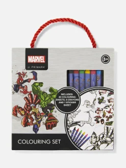Loisirs Creatifs|Primark Kit De Coloriage à Transporter Marvel Avengers Rouge