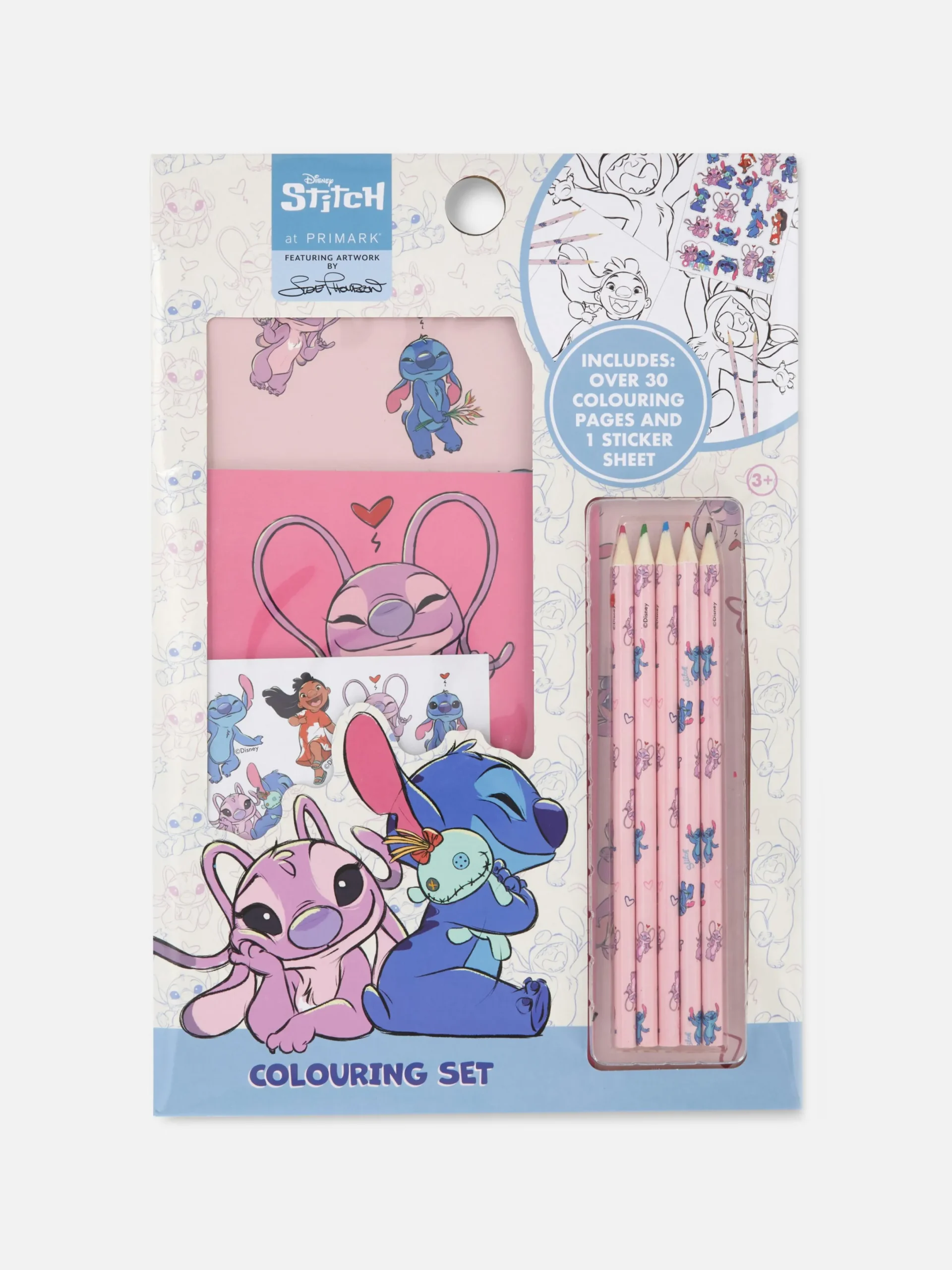 Loisirs Creatifs|Primark Kit De Coloriage Disney Stitch Et Angel Bleu