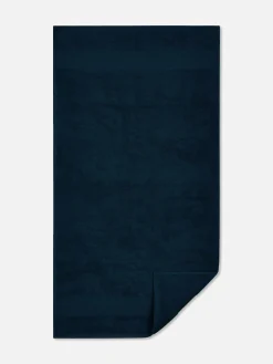 Serviettes|Primark Large Serviette De Bain Bleu marine