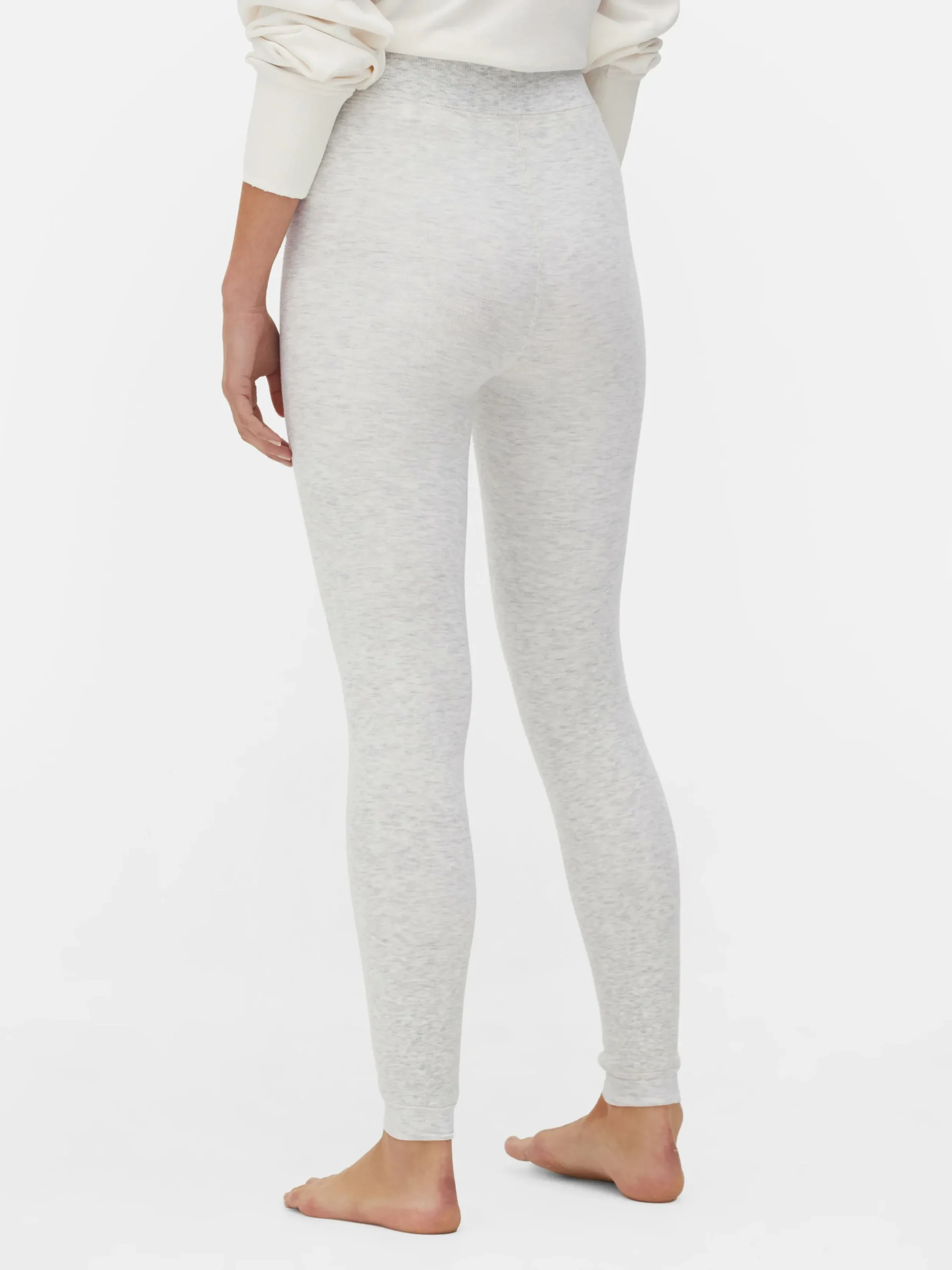 Collants|Pantalons Et Leggings|Primark Legging Chiné Doublé De Velours Duveteux Gris chiné