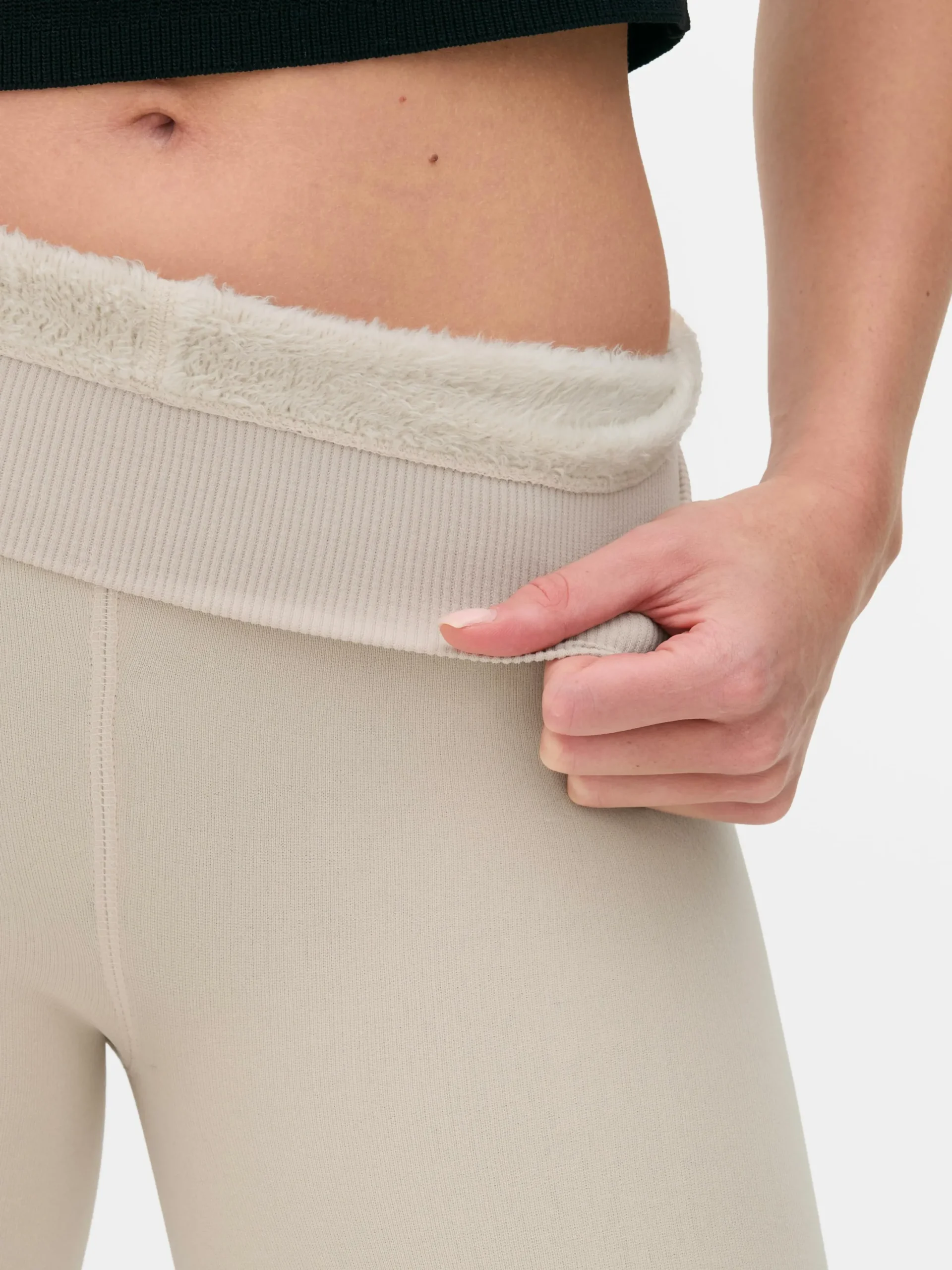 Collants|Pantalons Et Leggings|Primark Legging En Velours à Doublure Duveteuse Sable