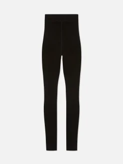 Collants|Pantalons Et Leggings|Primark Legging Léger En Velours à Doublure Duveteuse Noir