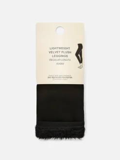 Collants|Pantalons Et Leggings|Primark Legging Léger En Velours à Doublure Duveteuse Noir