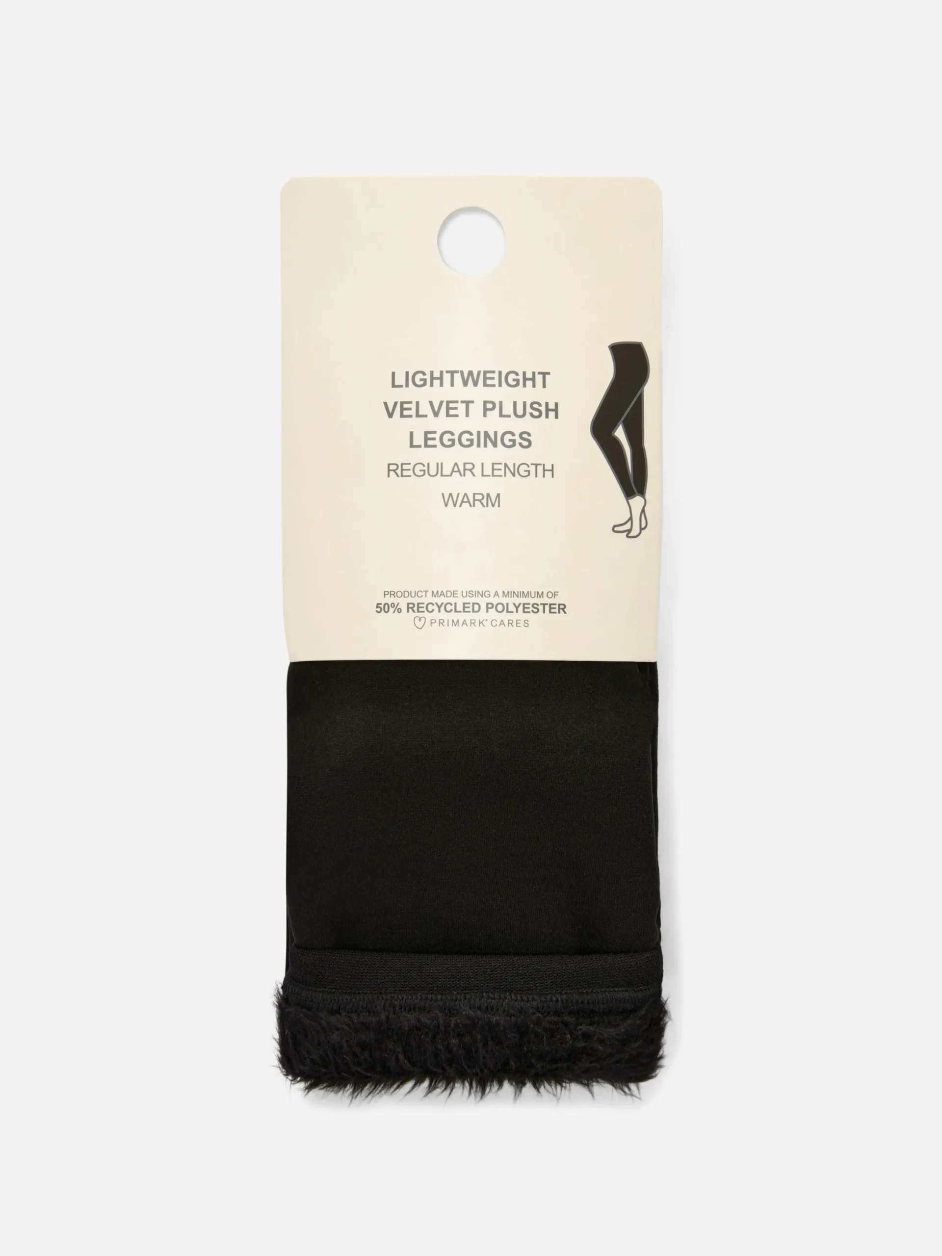 Collants|Pantalons Et Leggings|Primark Legging Léger En Velours à Doublure Duveteuse Noir