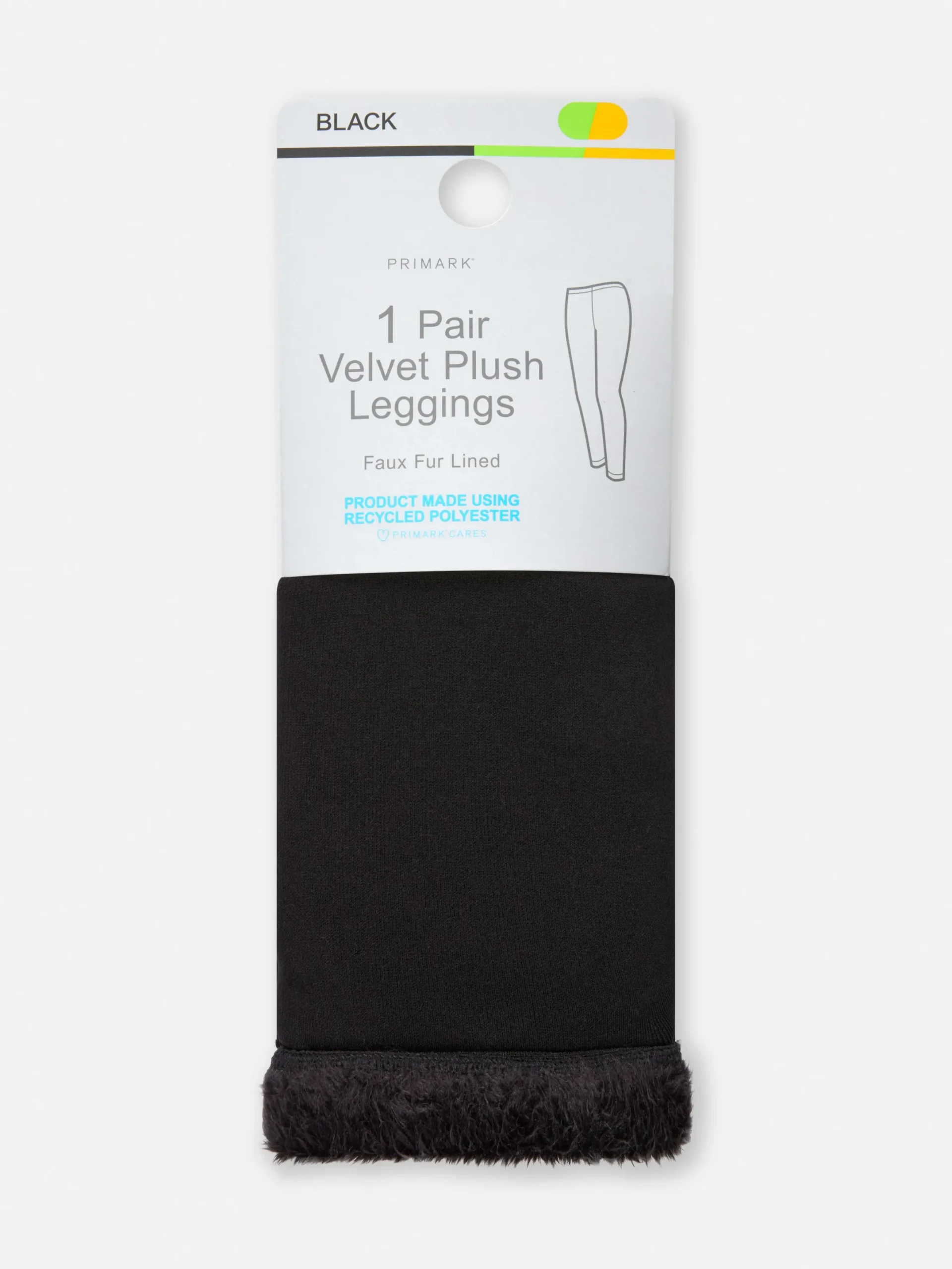 Collants|Pantalons Et Leggings|Primark Legging Taille Haute à Doublure Duveteuse Noir