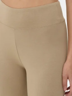 Pantalons Et Leggings|Primark Legging Taille Haute En Jersey Grège