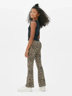 Pantalons Et Leggings|Primark Legging évasé à Imprimé Léopard Multicolore