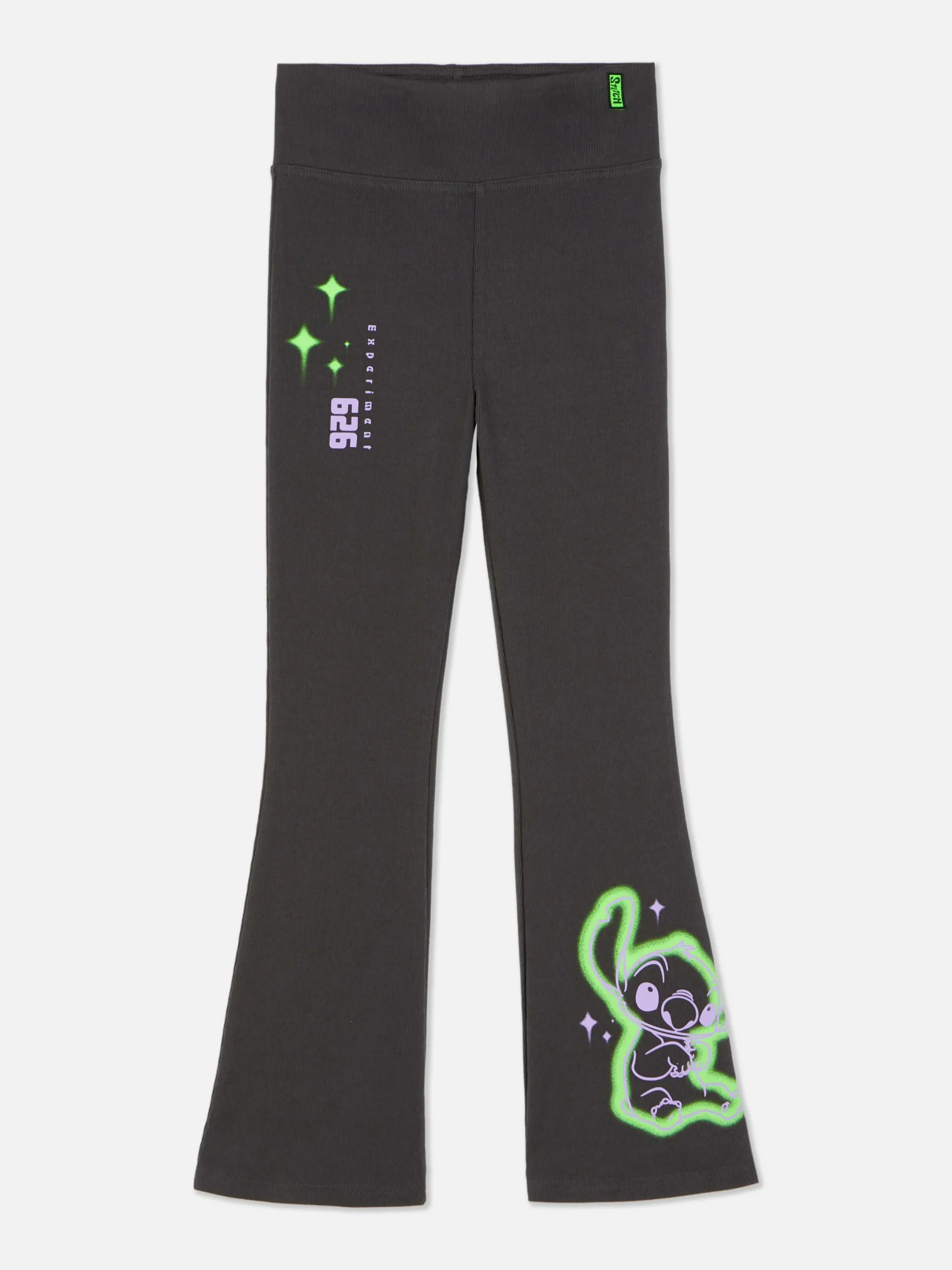 Pantalons Et Leggings|Primark Legging évasé Disney Lilo & Stitch Anthracite