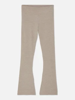 Pantalons Et Leggings|Primark Legging évasé Taille Haute Écru