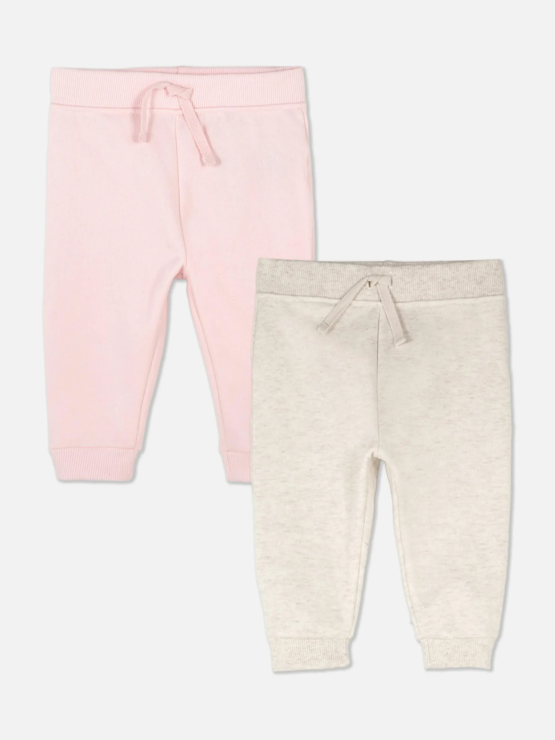 Pantalons Et Leggings|Primark Lot De 2 Bas De Jogging à Revers Rose