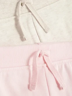 Pantalons Et Leggings|Primark Lot De 2 Bas De Jogging à Revers Rose