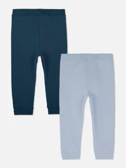 Pantalons Et Leggings|Primark Lot De 2 Bas De Jogging à Revers Avec Cordon De Serrage Bleu