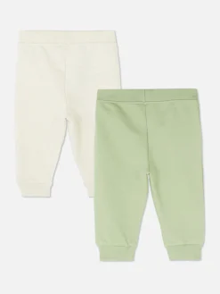 Pantalons Et Leggings|Primark Lot De 2 Bas De Jogging à Revers Avec Cordon De Serrage Écru