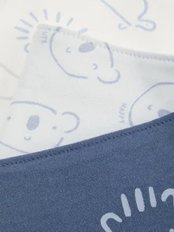 Alimentation Et Sevrage|Primark Lot De 3 Bavoirs Style Bandana à Motif Animal Bleu