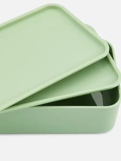 Ustensiles De Cuisine Et Pâtisserie|Primark Lot De 2 Boîtes à Déjeuner Imprimées Vert