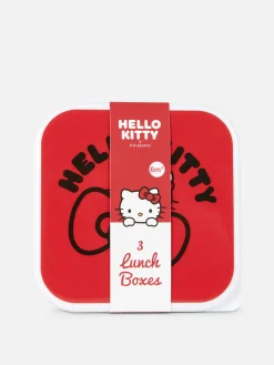 Ustensiles De Cuisine Et Pâtisserie|Primark Lot De 3 Boîtes à Encas Hello Kitty Rouge