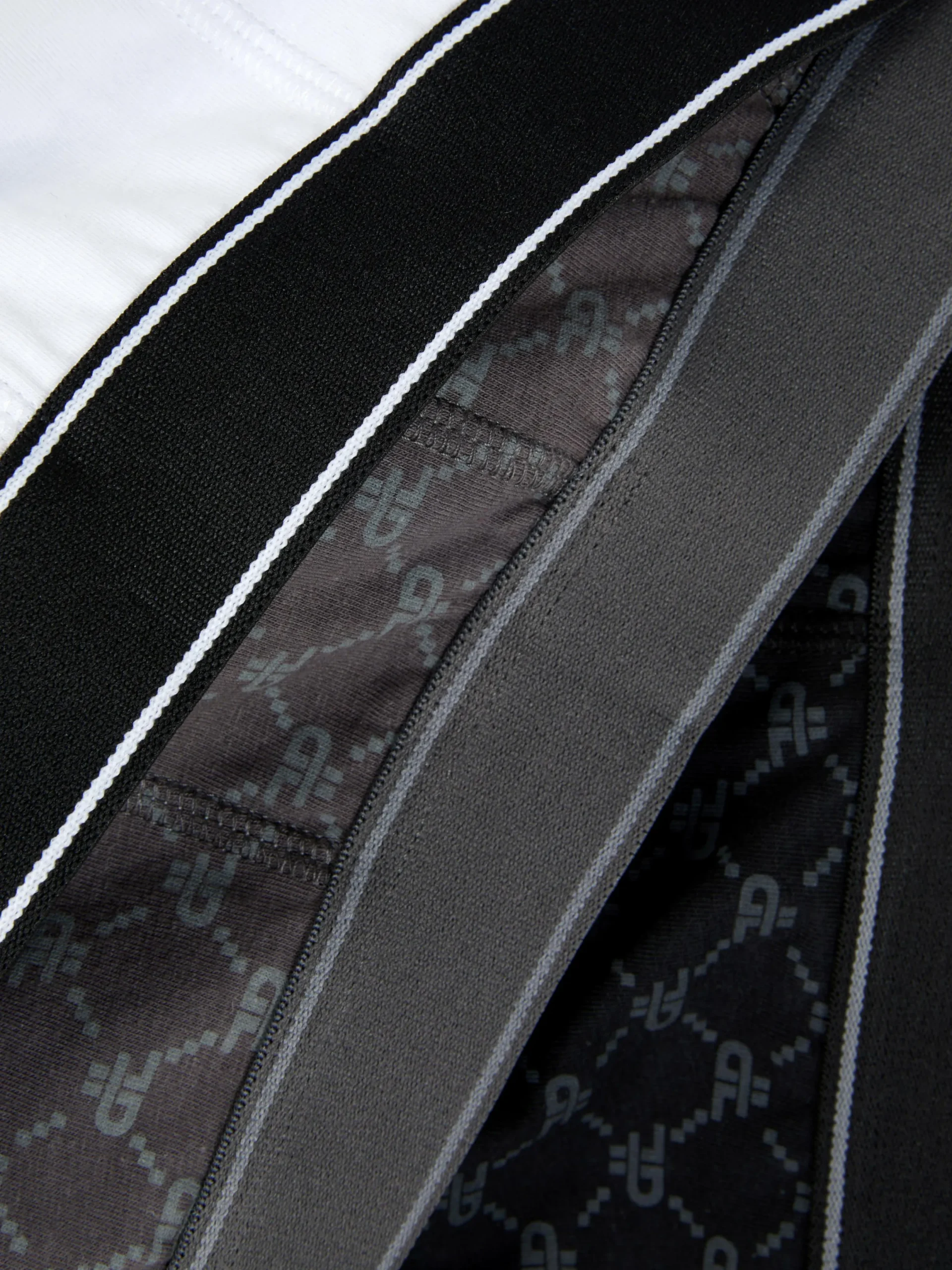 Sous-Vêtements|Primark Lot De 3 Boxers à Imprimé Monogramme Noir