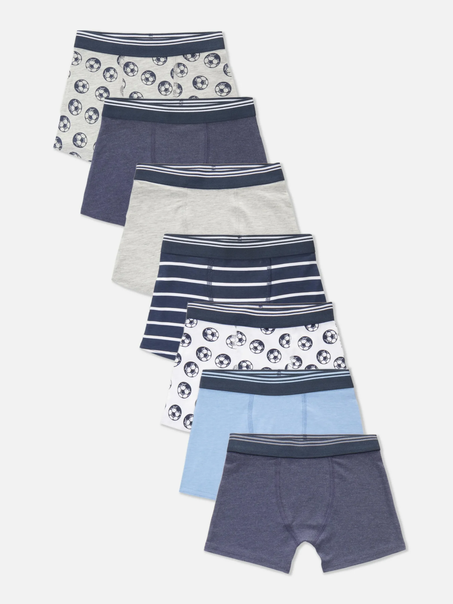 Sous-Vêtement|Primark Lot De 7 Boxers De Football Variés Multicolore