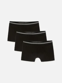 Sous-Vêtements|Primark Lot De 3 Boxers Essential Noir