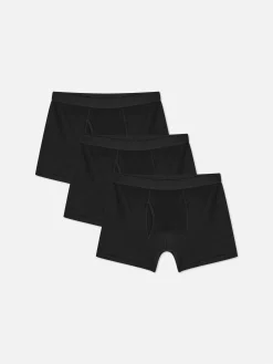 Sous-Vêtements|Primark Lot De 3 Boxers Haut De Gamme Noir