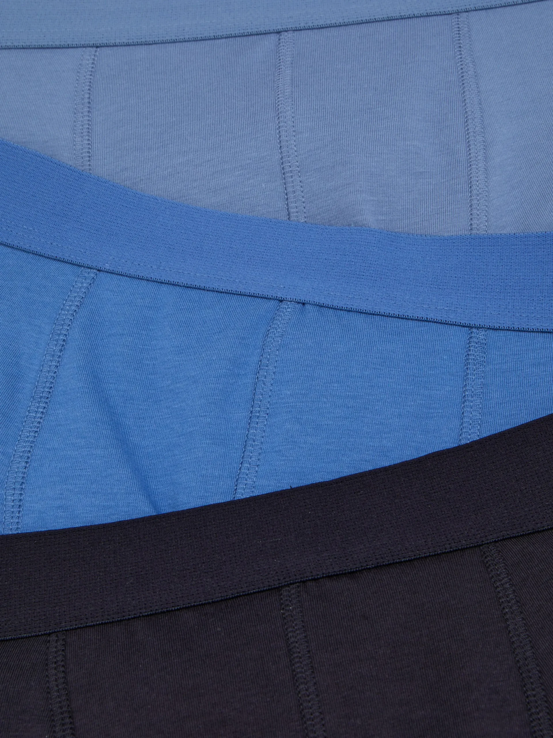 Sous-Vêtements|Primark Lot De 3 Boxers Hipster De Couleur Variés Bleu
