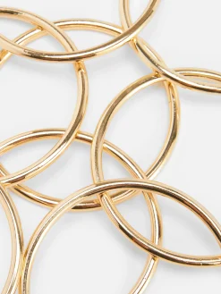 Bijoux|Primark Lot De 8 Bracelets Joncs Métallisés Jaune