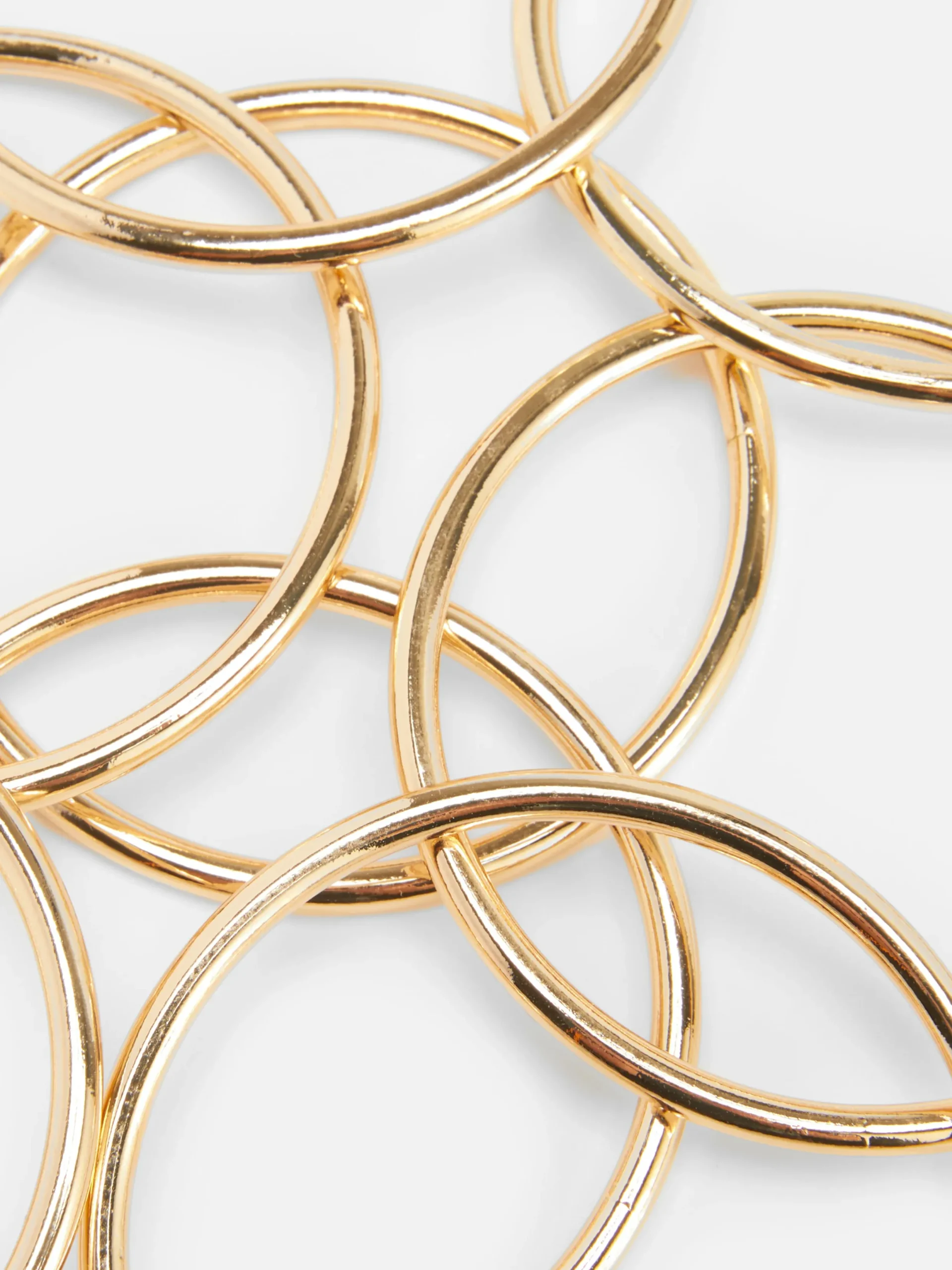 Bijoux|Primark Lot De 8 Bracelets Joncs Métallisés Jaune