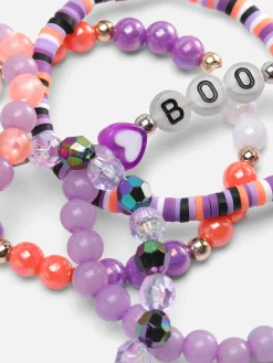 Déguisements Halloween Pour Enfants|Accessoires Halloween|Primark Lot De 5 Bracelets Ornés De Perles Halloween Multicolore