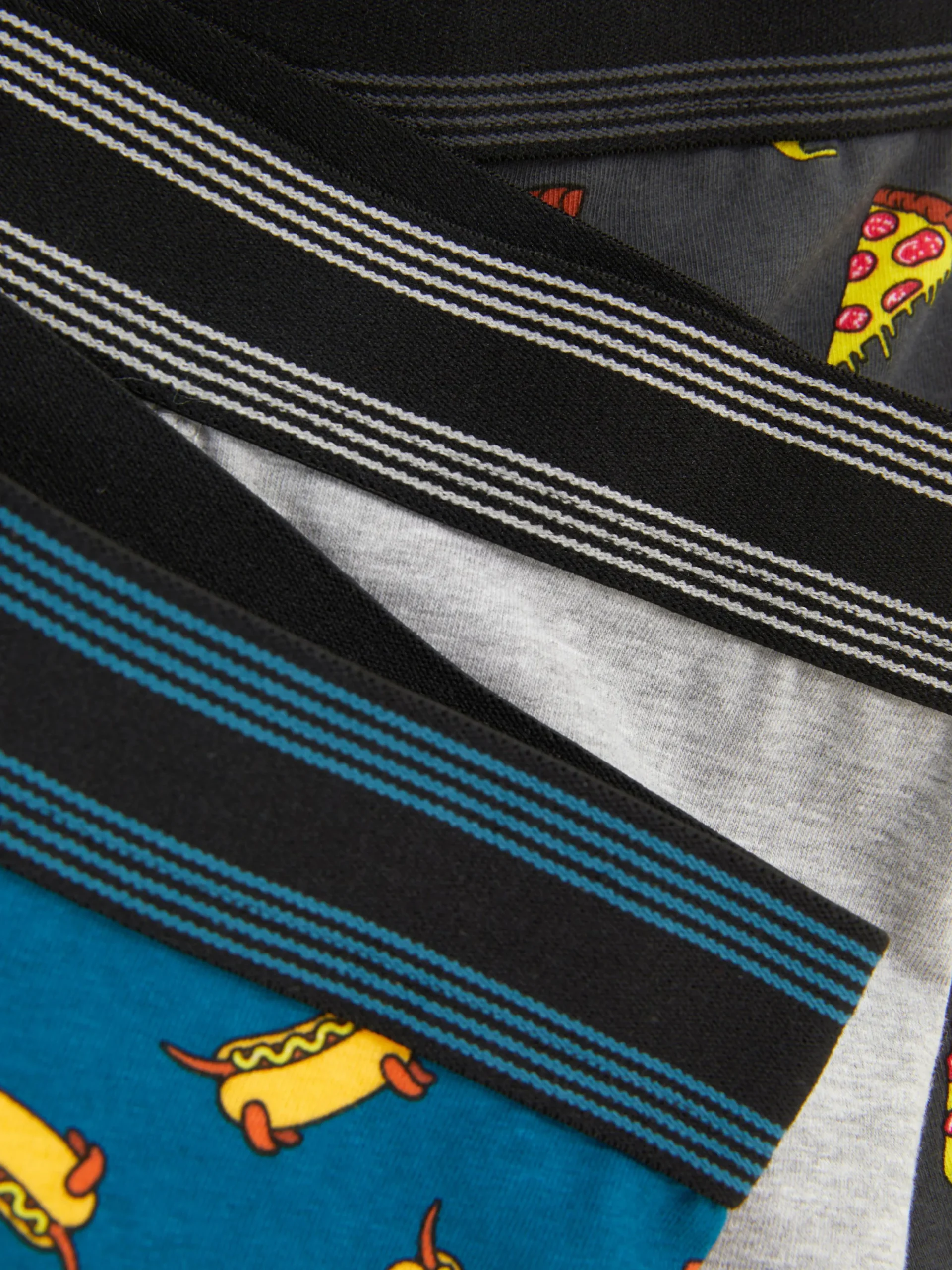 Sous-Vêtements|Primark Lot De 3 Caleçons à Motifs Nourriture Bleu sarcelle
