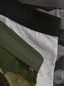Sous-Vêtements|Primark Lot De 3 Caleçons Camouflage En Coton Majoritaire Vert