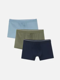 Sous-Vêtements|Primark Lot De 3 Caleçons De Couleurs Variées Multicolore