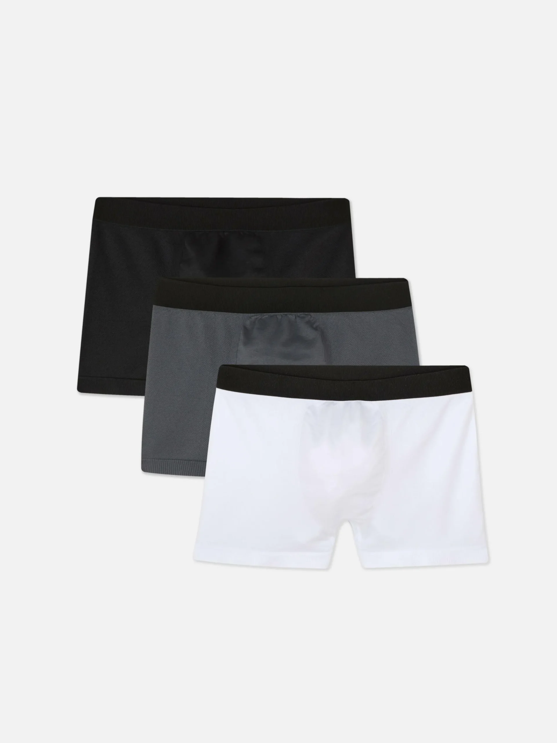 Sous-Vêtements|Primark Lot De 3 Caleçons Sans Couture Noir