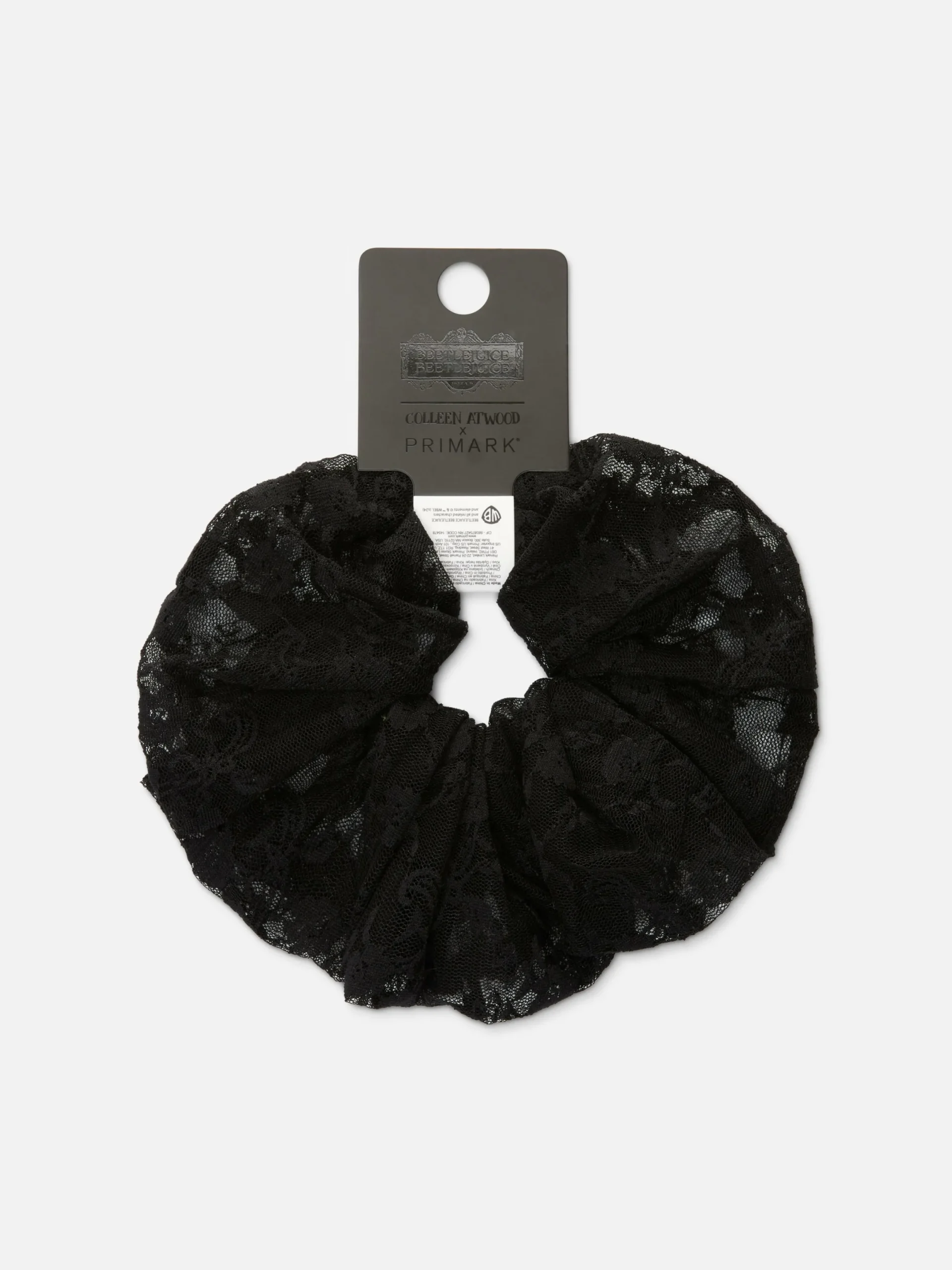 Accessoires Halloween|Vêtements Gothiques|Primark Lot De 3 Chouchous Beetlejuice X Colleen Atwood Noir