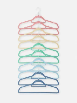 Solutions De Rangement Murales Et Cintres|Primark Lot De 10 Cintres Colorés Pour Enfants Multicolore