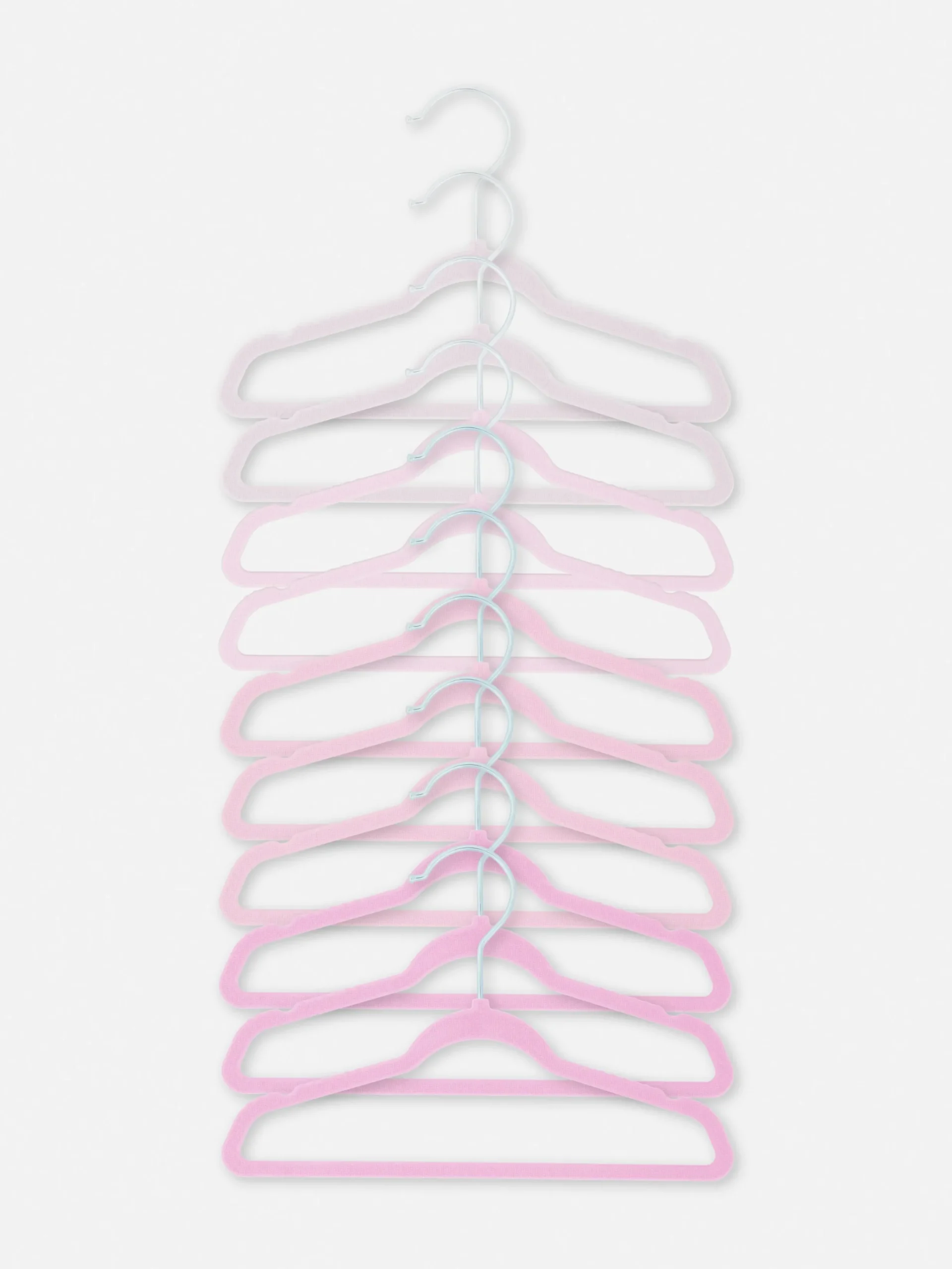 Solutions De Rangement Murales Et Cintres|Primark Lot De 10 Cintres Pour Bébé Rose