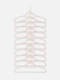 Solutions De Rangement Murales Et Cintres|Primark Lot De 10 Cintres Pour Vêtements Rose poudré