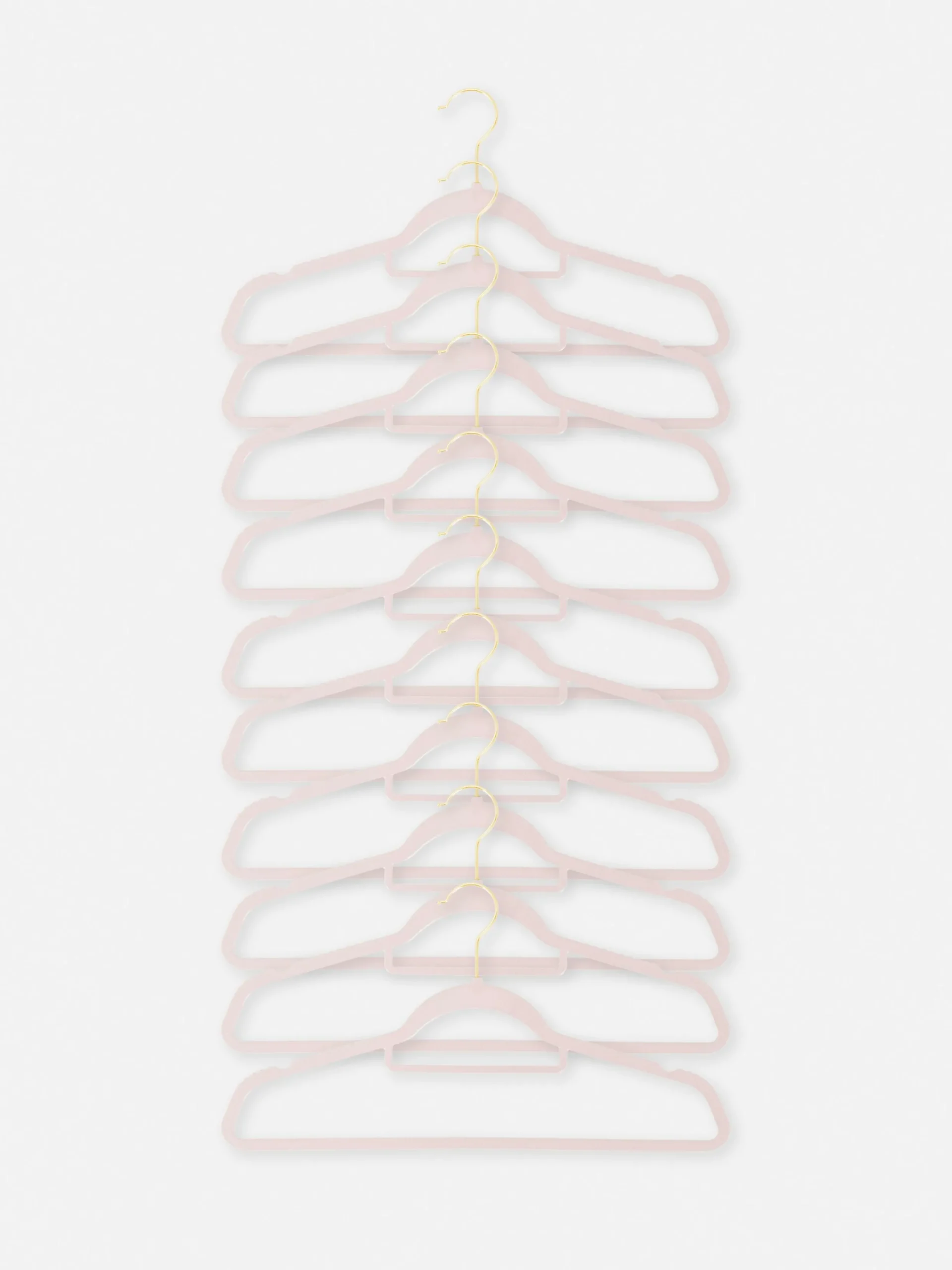 Solutions De Rangement Murales Et Cintres|Primark Lot De 10 Cintres Pour Vêtements Rose poudré