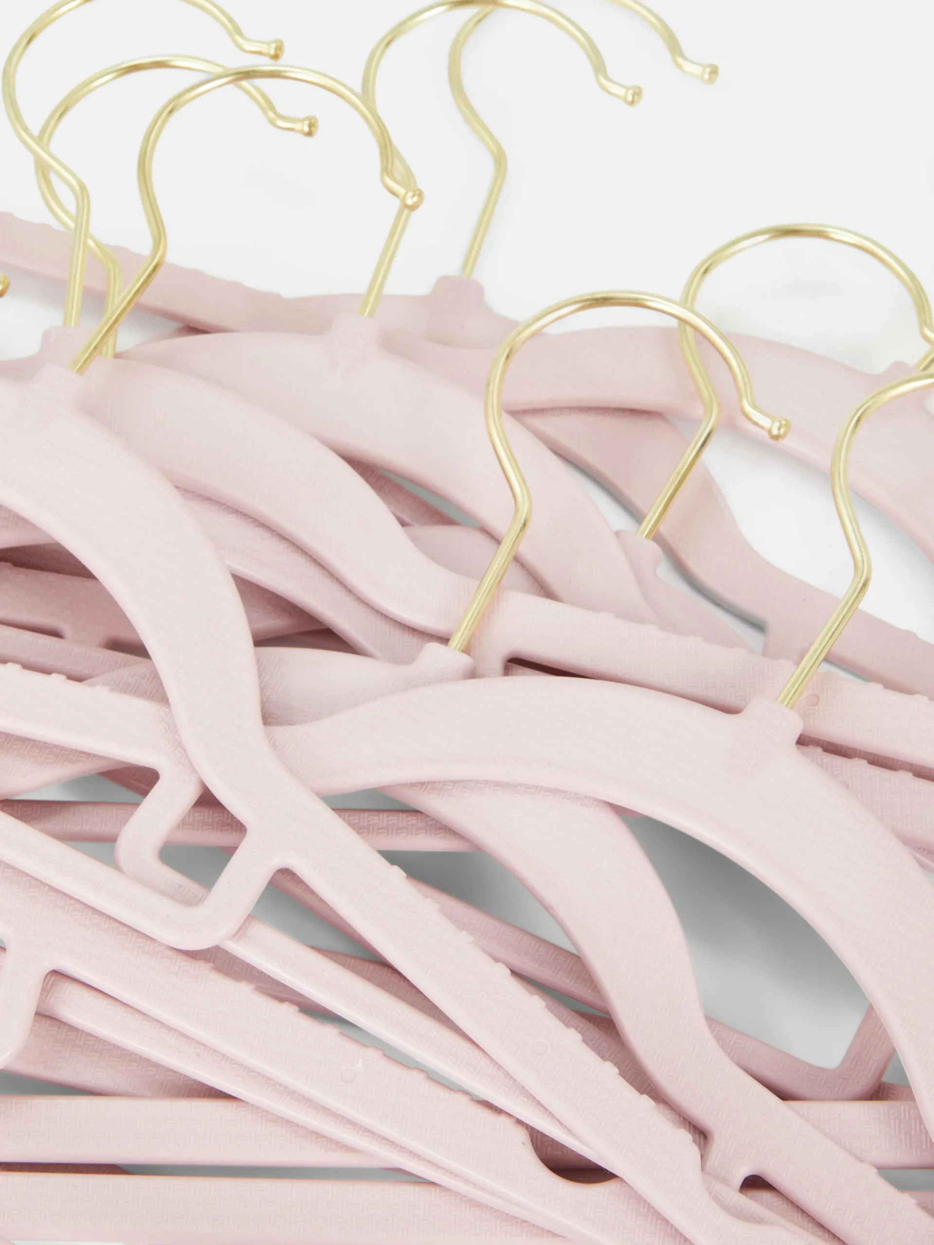 Solutions De Rangement Murales Et Cintres|Primark Lot De 10 Cintres Pour Vêtements Rose poudré
