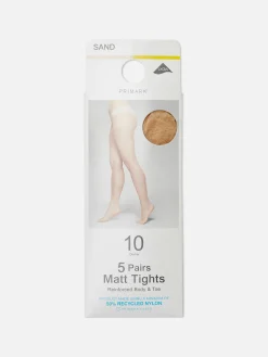 Collants|Primark Lot De 5 Collants Mats 10 Deniers Sable