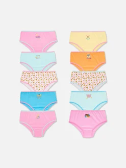 Sous-Vêtement|Primark Lot De 10 Culottes à Imprimé Emoji Multicolore