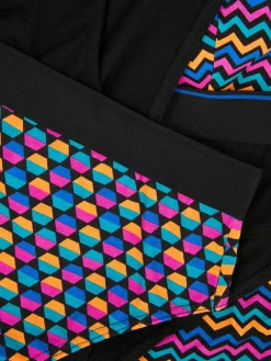 Sous-Vêtements|Primark Lot De 5 Culottes à Motifs Géométriques Variés Rose