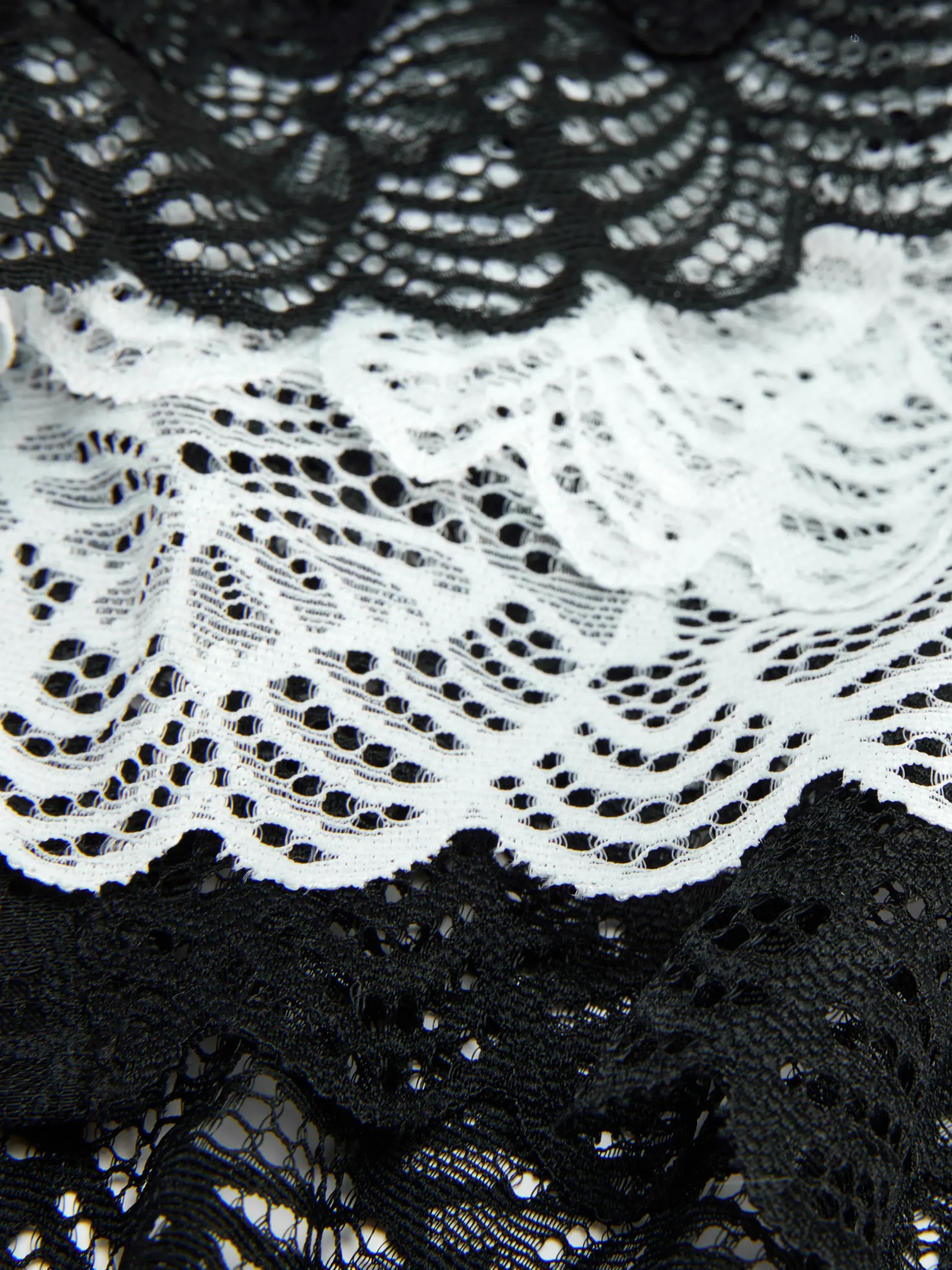 Culotte|Primark Lot De 3 Culottes Brésiliennes En Dentelle Noir/Blanc