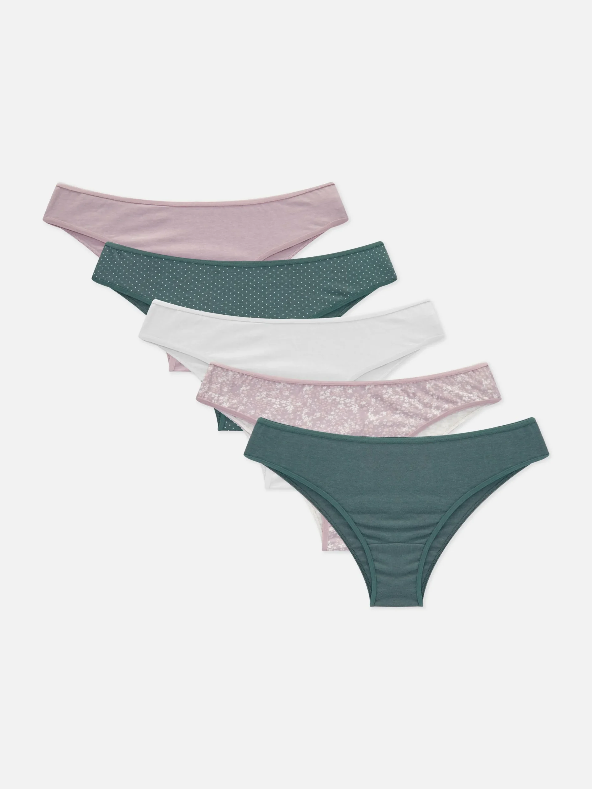 Culotte|Primark Lot De 5 Culottes Brésiliennes Pour Tous Les Jours Violet