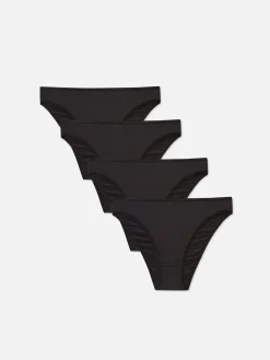 Culotte|Primark Lot De 4 Culottes échancrées Noir