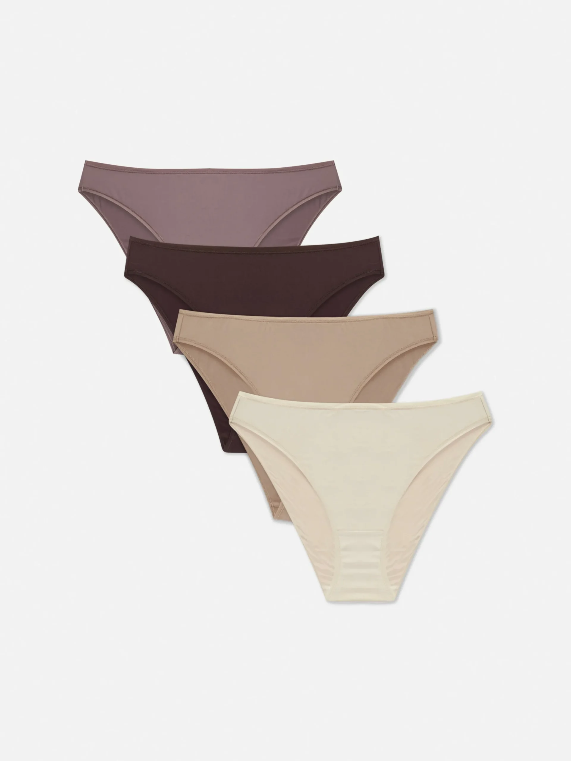 Culotte|Primark Lot De 4 Culottes échancrées Naturel