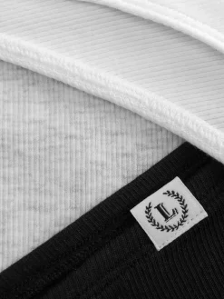 Culotte|Primark Lot De 3 Culottes Côtelées Noir/Blanc
