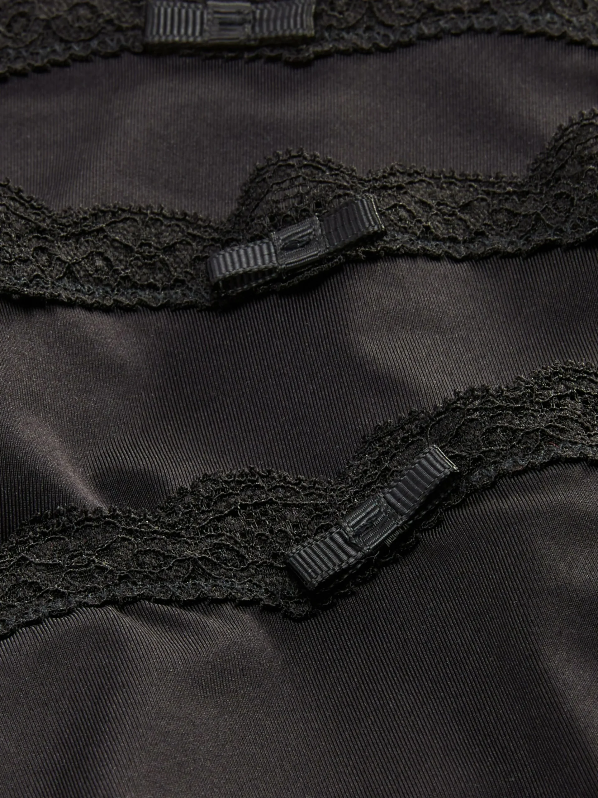 Culotte|Primark Lot De 3 Culottes En Microfibre Et En Dentelle Noir